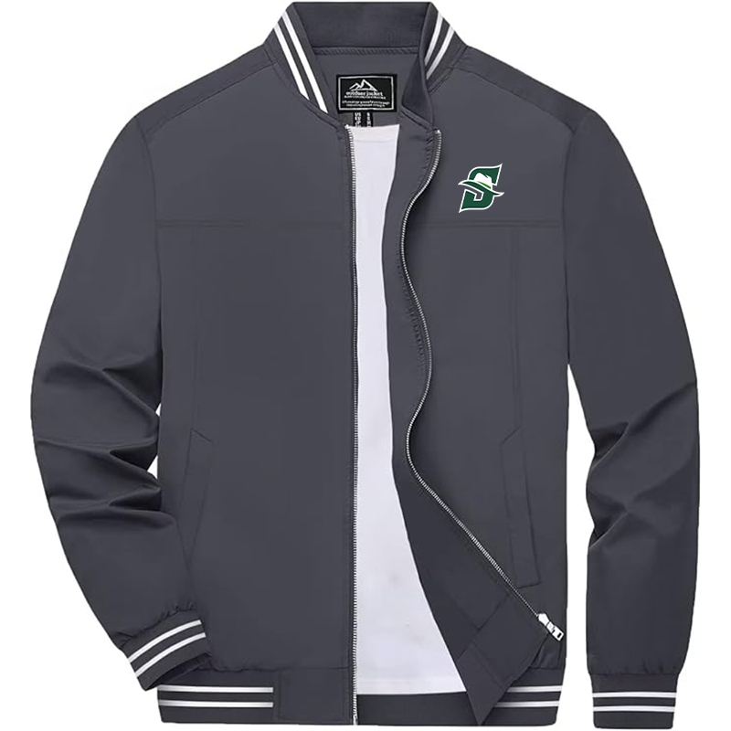 Men's  Stetson Hatters  Lightweight Zip-Up Bomber Jacket  Ribbed Collar and Cuffs Outerwear